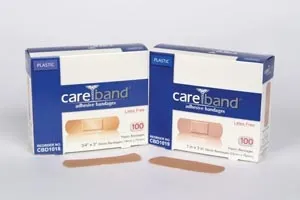 ASO - CareBand - From: CBD1018 To: CBD1019 - Plastic Adhesive Strips, Latex Free (LF)