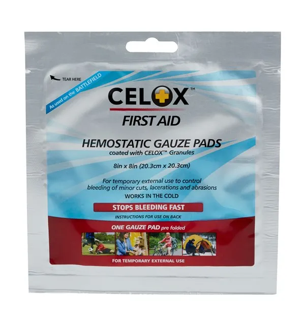 Celox From: 0711GZP To: 0711GZR - Celox Gauze Pad - Hemostatic