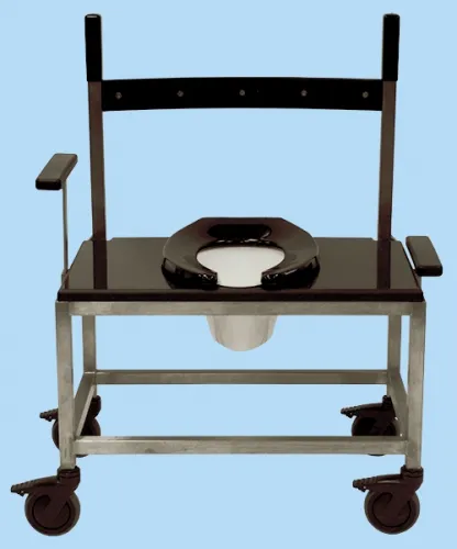 Centicare - C-SS1200-B-31 - Bariatric Commode Bariatric Stainless Steel Commode. Dropping Arms