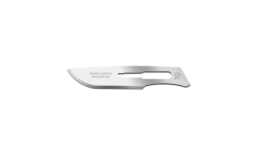 Cincinnati Surgical - 01SM10 - Blade  Swann Morton  Stainless Steel  Size 10  Sterile  100-bx -DROP SHIP ONLY-