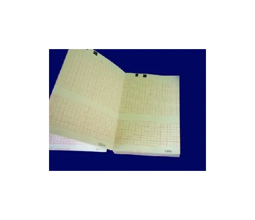Electro Medical - CM1910A - Diagnostic Recording Paper Thermal Paper Z-fold Orange Grid