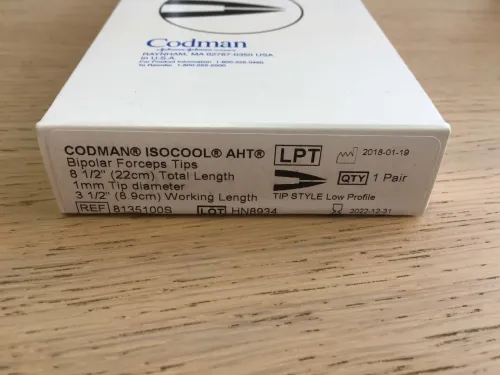 Codman                          - 8135200s - Codman Iso Cool Bipolar Forcepstips 8 1/2 In Total Length 2mm Tip Diameter