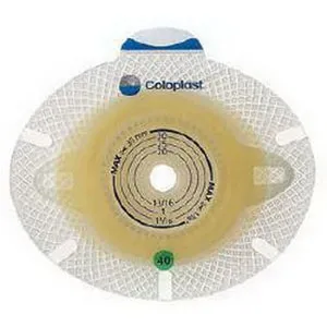 Coloplast - SenSura Flex Xpro - 10045 - Ostomy Barrier SenSura Flex Xpro Trim to Fit  Extended Wear Double Layer Adhesive 70 mm Flange Yellow Code System 3/8-2-1/2 Inch Opening