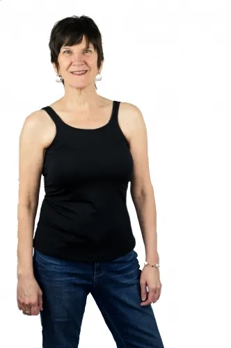 Complete Shaping - CS-CLT-BL-LC - Classic Tank Top / Camisole With Built-in Prosthetics