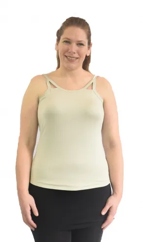 Complete Shaping - CS-COT-OA-LC - Cut-out Tank Top / Camisole With Built-in Prosthetics