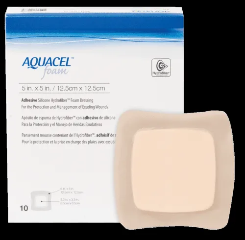 Convatec - 420619 - Aquacel Gelling Adhesive Foam Dressing 5" x 5"