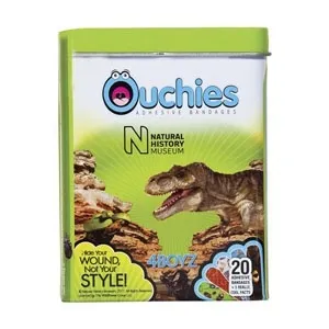Cosrich - 100301-C - Ouchies Natural History Bandages 4 Boyz 20ct