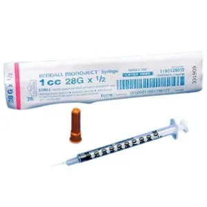 Medtronic / Covidien - 1180100555 - TB Syringe, 1mL, Regular Tip, 100/bx, 5 bx/cs
