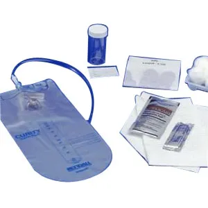 Cardinal - Curity - 3450 - Intermittent Catheter Tray Curity Closed System / Urethral 14 Fr. Without Balloon Vinyl