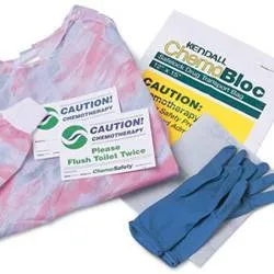 Cardinal Health - From: CT4100 To: CT4101 - ChemoSafety Preparation and Administration Kit, 18 mil, Latex Glove, Marine Blue