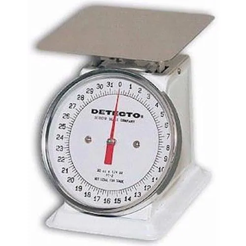 Detecto - T-50-KP - Top Loading Dial Scale, Dual Reading, 50 Kg / 110 Lb Capacity