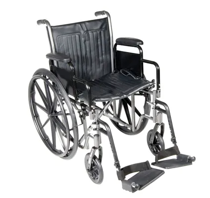 Fabrication Enterprises - From: 43-2221 To: 43-2261 - wheelchair with fixed arm, swing away footrest