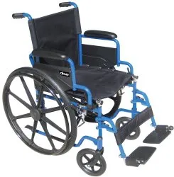 Drive Medical - bls20fbd-sf Streak Wheelchair with Flip Back Desk Arms, Swing Away Footrests, Seat