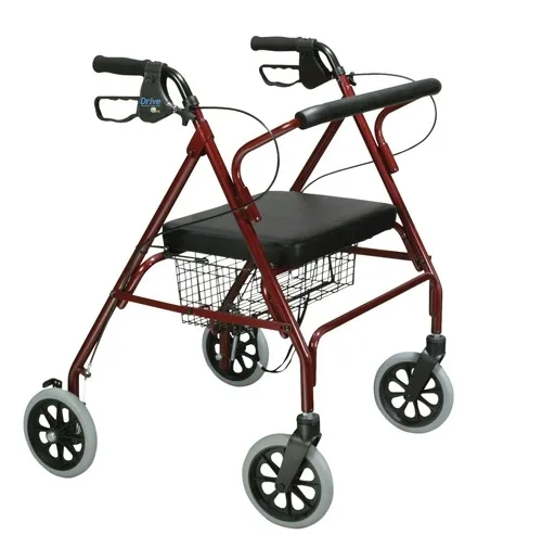 Drive Medical - 11053A - Rollator Oversize With Loop Bk Bariatric Steel/10215BL-1