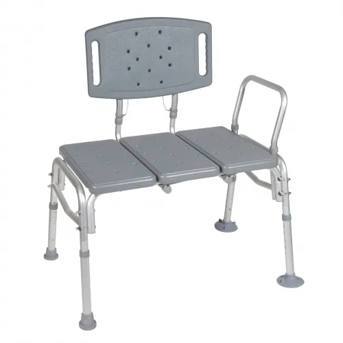 Drive DeVilbiss Healthcare - From: 12025kd-1 to  12025KD-1 - Drive Bariatric Transfer Bench Medical Heavy Duty Plastic Seat 12025kd-1 43-3184 12025KD-1 500 LB Weight Capacity