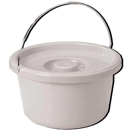 Drive Medical From: 1362 To: 1362C - Commode Pail With Lid 7.5 Quart Gray 12