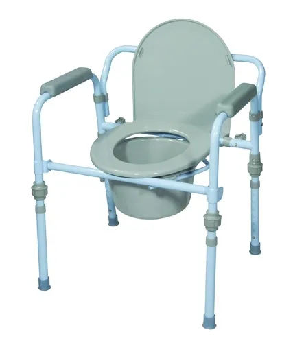 Drive Medical From: 1366A To: 1366E - Commode Folding Steel Retail Packaged - eluxe W/Deep Seat Assembled-(Drive) Non-Retai