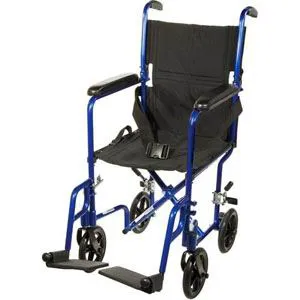 Drive Medical - atc19-rd - Lightweight Transport Wheelchair, Seat