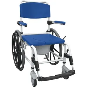 Drive Medical - drive - NRS185006 - Commode / Shower Chair drive Padded Fixed Arms Aluminum Frame Padded Backrest 275 lbs. Weight Capacity