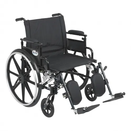Drive Medical - drive Viper Plus GT - pla422fbdaar-elr - Lightweight Wheelchair drive Viper Plus GT Dual Axle Desk Length Arm Elevating Legrest Black Upholstery 22 Inch Seat Width Adult 350 lbs. Weight Capacity