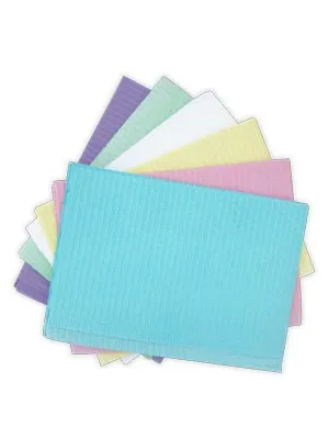 Dukal - From: 27401 To: 27407 - Patient Bibs, 2 Ply Tissue/ 1 Ply Poly, 13" x 18", Mauve, 125/pk, 4 pk/cs