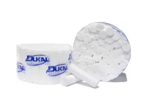 Dukal - 27101 - Cotton Rolls, #2 Medium, 1.5" x 3.75" (3/8"), Non-Sterile, 50/rl, 2000 rls/bx, 12 bx/cs