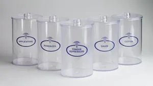 Dukal - 4011 - Sundry Jars Plastic Labeled Clear