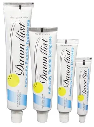 Dukal - GTP4661 - Toothpaste, Clear Gel, Fluoride, .85 oz Tube, 144/bx, 5 bx/cs