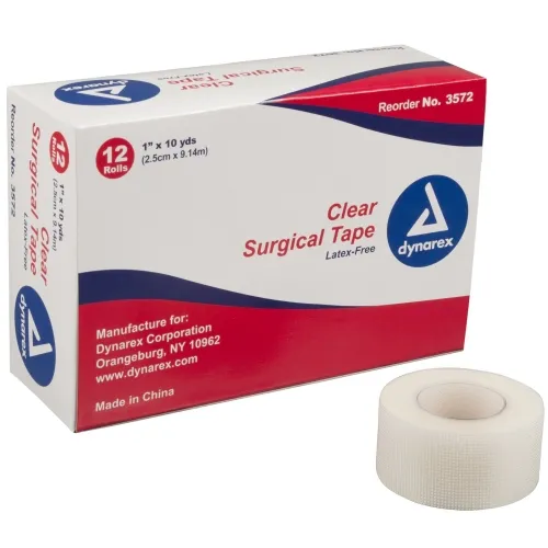 Dynarex - From: 3552 To: 3573 - Medical Tape White 1 Inch X 10 Yard Cloth NonSterile
