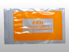 Elkay Plastics - F20203OPRN - Orange PRN Bag - Seal Top Reclosable
