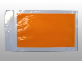 Elkay Plastics - F20406OB - Orange Block Bag - Seal Top Reclosable