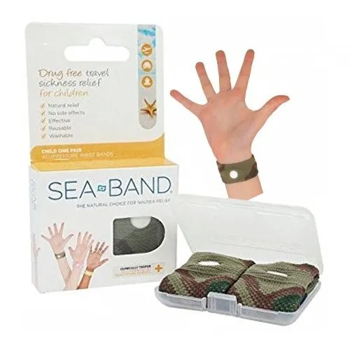 Emerson Healthcare - Sea-Band - 00560 - Sea-Band Wrist Band, Child, Camouflage, Natural Relief, Reusable