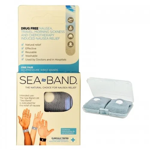 Emerson Healthcare - Sea-Band - SB4 - Sea-Band Accupressure Wrist Band, Adult, Bilingual (Spanish/English) Package.