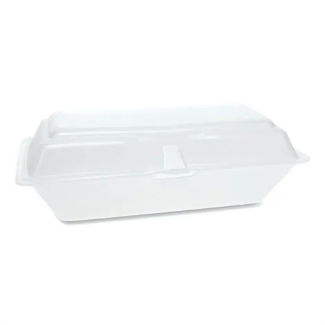 Essendant - PCTYHLW06000000 - Foam Hinged Lid Containers, Sandwich, 5.75 X 5.75 X 3.25, 1-compartment, White, 504/carton