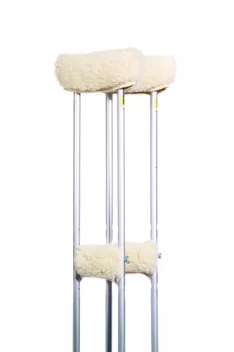 Essential Medical Supply - D5009 - Sheepette Crutch Cover Set, Heavyweight Material, Hook an Loop Closure