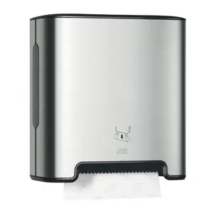 Essity - From: 461002 To: 463002 - Hand Towel Dispenser, Multifold, Universal, Metal/ Plastic, Stainless Steel, 18" x 12" x 4", 1/cs