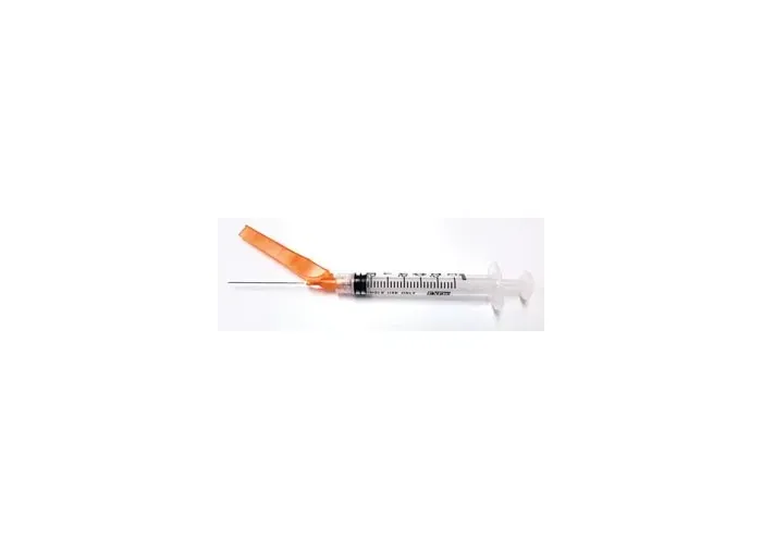 Exel - 27112 - Safety Syringe (3 mL) w/ Safety Needle (25G x 1&frac12;"), 50/bx, 8 bx/cs