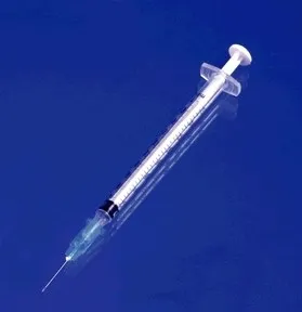 Exel - From: 27042 To: 27047 - Tuberculin Syringe, 1cc, Luer Lock, w/ Safety Needle, 23x1", Sterile, 50/bx, 6bx/cs