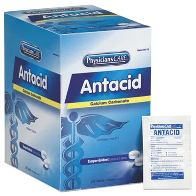 Firstaidon - FAO90110 - Over The Counter Antacid Medications For First Aid Cabinet, 250 Doses/Box