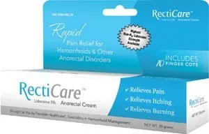 Ferndale - 0892-30 - RectiCare Lidocaine 5% Anorectal Cream, 30gm Tube (For Sales in the US Only)