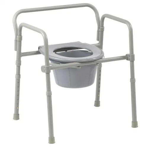 Drive Medical - 11148CE-4 - Competitive Edge 3-in-1 Folding Commode, 350lb Capacity