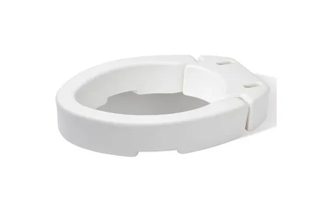 Apex-Carex - Carex - FGB32100 0000 - Elongated Raised Toilet Seat Carex 3-1/2 Inch Height White 300 lbs. Weight Capacity
