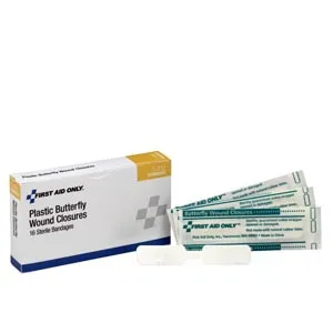First Aid Only - From: 1-012 To: 1-120L - Butterfly Wound Closures, Large, 16/bx  (DROP SHIP ONLY $50 Minimum Order)