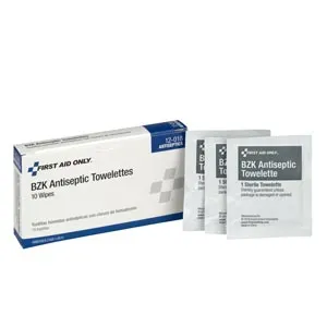 First Aid Only - 51028 - BZK Antiseptic Wipes, 25/bx (DROP SHIP ONLY)