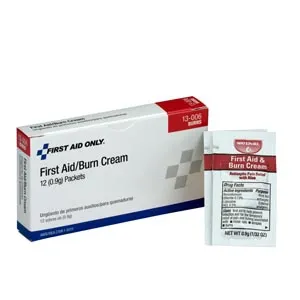 First Aid Only - G343 - First Aid Burn Cream, 25/bx  (DROP SHIP ONLY - $50 Minimum Order)