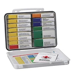 First Aid Only - From: 6410C To: 6490C - First Aid Kit, 10 Person, Plastic , Custom Logo (DROP SHIP ONLY $50 Minimum Order)