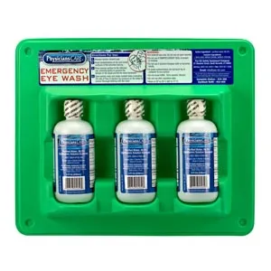First Aid Only - 24-308 - Eyewash Station, 8oz, Triple Screw Cap Bottle  (DROP SHIP ONLY - $50 Minimum Order)