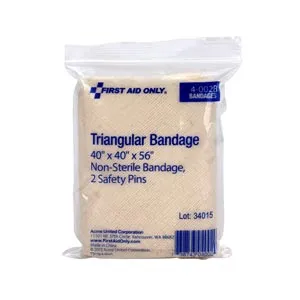 First Aid Only - AN5071-10 - Muslin Triangular Bandage, 40"x40"x56", 1/bx (10 Count) (DROP SHIP ONLY - $50 Minimum Order)