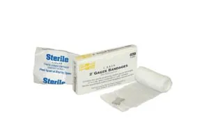 First Aid Only - 5-003-001 - Sterile Stretch Compressed Gauze Rolls, 2", 2/bx  (DROP SHIP ONLY - $50 Minimum Order)