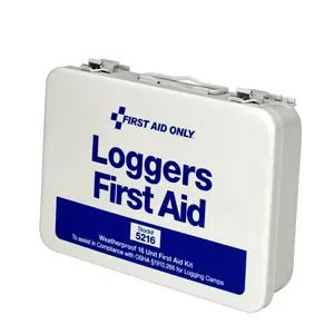 First Aid Only - 5216C - Loggers First Aid Kit, 25 Person, Metal Case, Custom Logo (DROP SHIP ONLY - $50 Minimum Order)